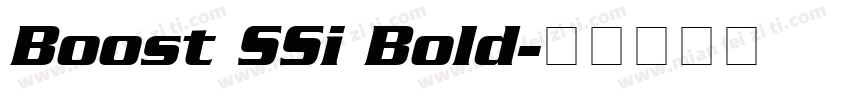 Boost SSi Bold字体转换